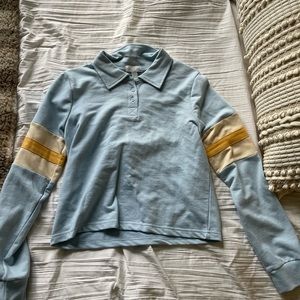 tillys cropped shirt with collar and buttons, size XS, never worn